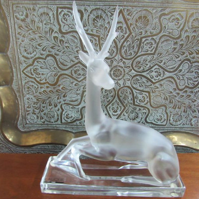Lalique Paris Crystal Reindeer