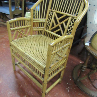 Bamboo arm chair
