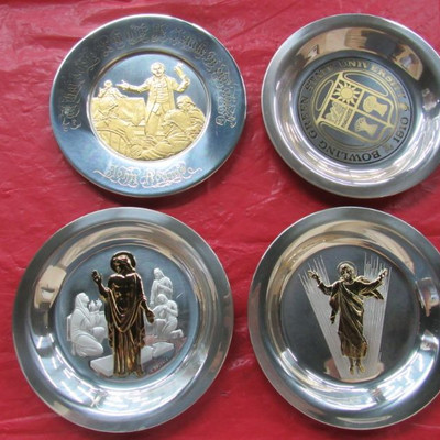 Solid Sterling Silver Commerative Plates