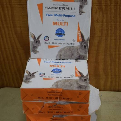 5 Reams Hammermill Copy Paper