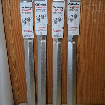 4 Sets of Old Smokey Long Legs BBQ Grill Legs