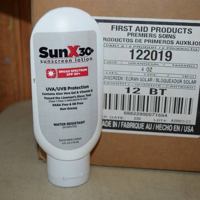 12 Bottles SunX 30+ Sunscreen