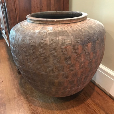 large pottery urn $195
22 X 25