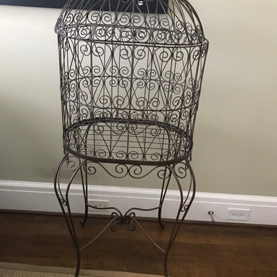 Decorative metal birdcage $95
17 X 21 X 49
