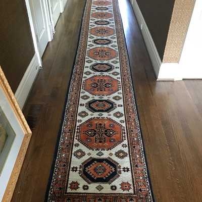 Hand knotted wool runner $1,395
28