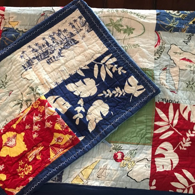 Pottery Barn kid's bed linens $49
queen size quilt with sham