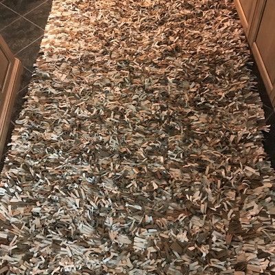 Ultra suede rag rug $149
4' 4" X 7' 6"