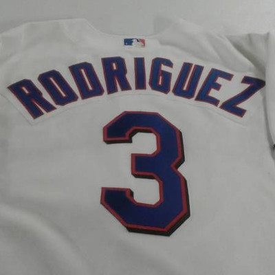 Alex Rodriguez Texas Rangers #3 Authentic Rawlings ...