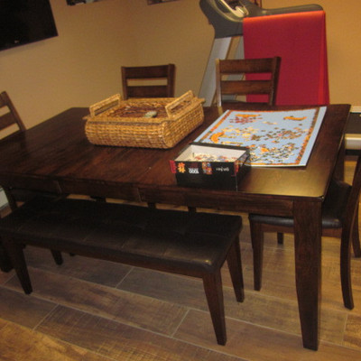 Dining Table with Bench  