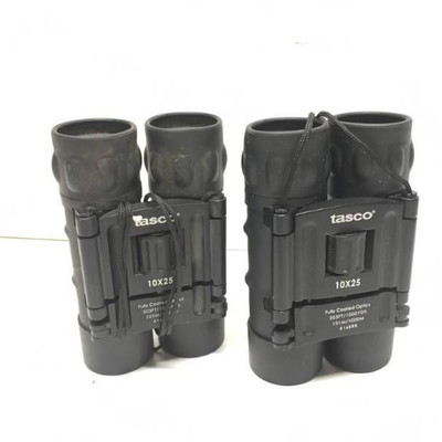 Lot of 2 Tasco 10x25 Binoculars