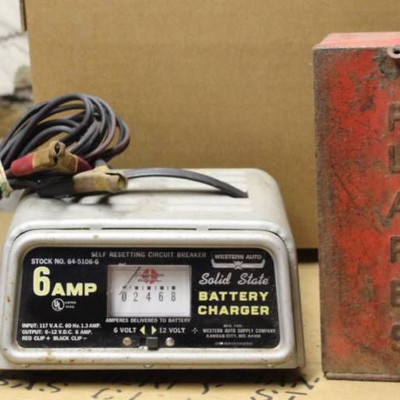 Western Auto Solid State Battery Charger 6 amp; vi ...