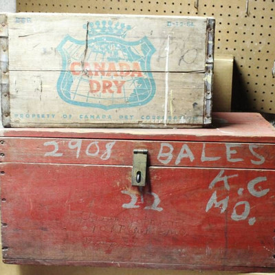 Canada Dry Wood Crate and Red Wood Vintage Boyscou ...