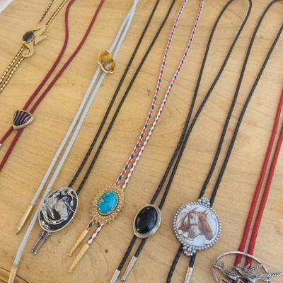 Bolo ties of billy Mize 