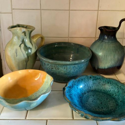 Pottery Collection Bowl/Pitchers