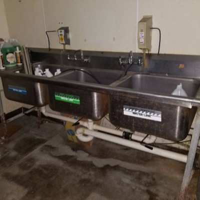 3 Bay Stainless Sink