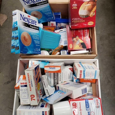 5017: 	
Two Boxes of BandAids, Pain Reliever Creams/Patches, 5017: Wound Care
Two Boxes of BandAids, Pain Reliever Creams/Patches, Wound...