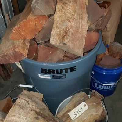 1015: 	
Fire Wood
1 Trashcan Full & 4 Buckets