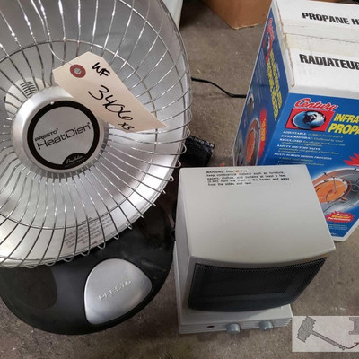 3406: Three Space Heaters
Presto HeatDish, Apillo Heater and Century Infra-Red Regulated Propane Heater