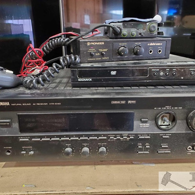 405: 	
Yamaha AV Reciever, Magnavox DVD Player, Pioneer Karaoke Mixer and Radioshack CB Radio
*Yamaha HTR-5140 audio video receiver with...