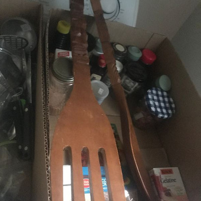 Large Vintage Fork and Spoon Set 