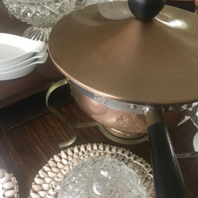 Vintage Copper / Brass Chafing Dish 