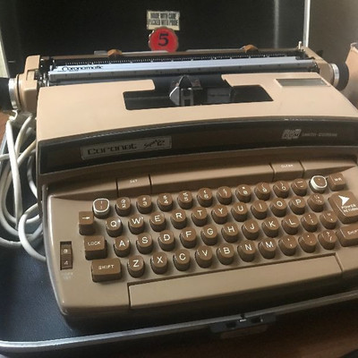 Coronet Electric Super 12 Portable Typewriter 