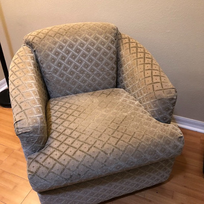 Pair of Sage Best Chair Club Chairs w/diamond pattern - $40 EACH (31W 31D)