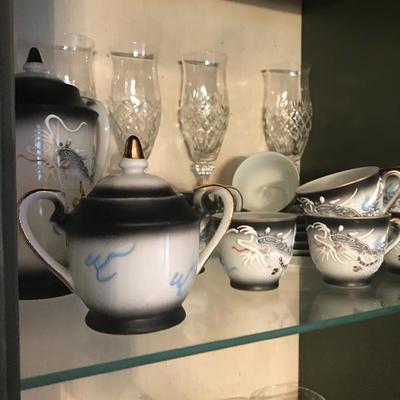 Dragonware with Lithopane Cups