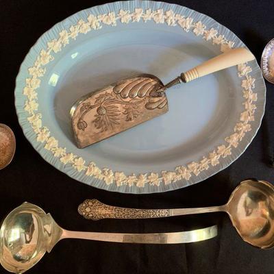 Antique Sterling Serving Pieces, Wedgwood