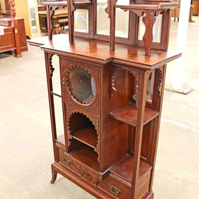 ANTIQUE Mahogany Victorian Carved Étagère
Auction Estimate $200-$400 –Located Inside
