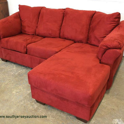 NEW Contemporary Red Upholstered 2 Part Sectional Sofa Chaise
Auction Estimate $200-$400 â€“ Located Inside
