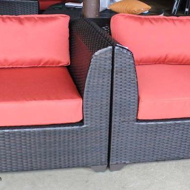 NEW PAIR of All Weather All Season Wicker Chairs with Cushions
Auction Estimate $200-$400 – Located Inside
