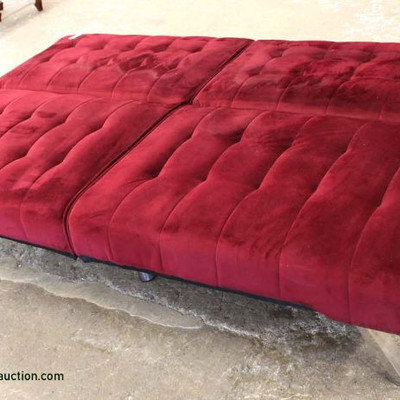 Modern Design Red Upholstered Futon 
Auction Estimate $100-$300 – Located Dock
