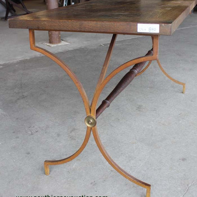 Modern Design Wood Top Metal Base Table
Auction Estimate $50-$100 â€“ Located Inside
