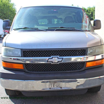 2004 Running Chevy V-8 Express 15 Passenger 3500 Van with A/C, Tilt Steering Wheel, Power Locks, and Odometer Reads 193225
Auction...