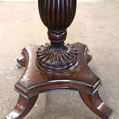 Contemporary Mahogany Carved Base Star Burst Top Parlor Table
Auction Estimate $100-$200 â€“ Located Inside
