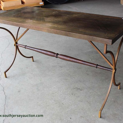 Modern Design Wood Top Metal Base Table
Auction Estimate $50-$100 â€“ Located Inside
