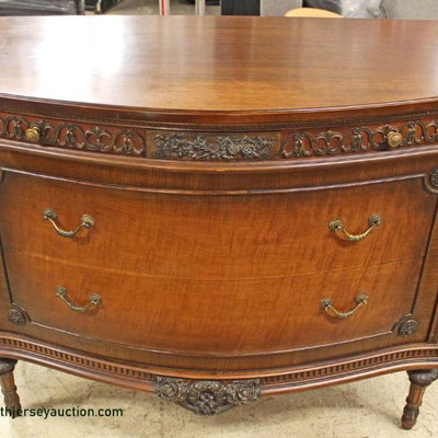 Walnut Two Tone Carved 3 Drawer Bow Front Chest
Auction Estimate $200-$400 â€“ Located Inside
