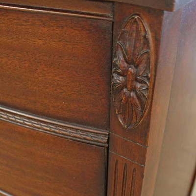 Mahogany 8 Drawer Carved Side Low Chest
Auction Estimate $100-$300 – Located Inside
