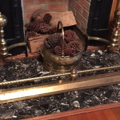 CH191: Brass fireplace andirons…. Local Pickup https://www.ebay.com/itm/123821407793