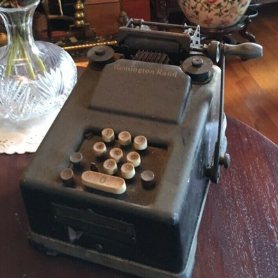 CH160: Remington Rand Antique Adding Machine Local Pickup https://www.ebay.com/itm/123821971020