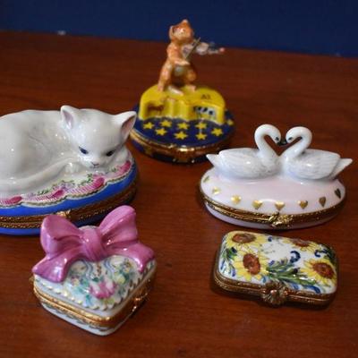 Limoges trinket boxes