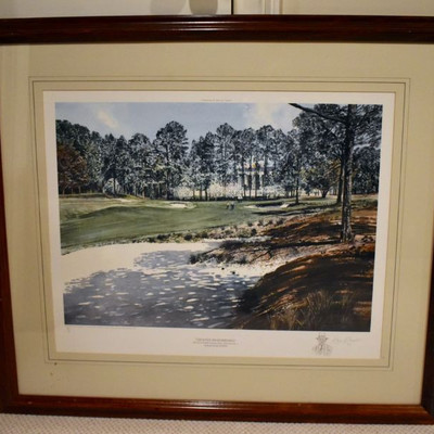 Limited edition signed golfing print by Kenneth Reed