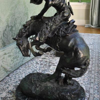 Frederic Remington "Rattlesnake" bronze
