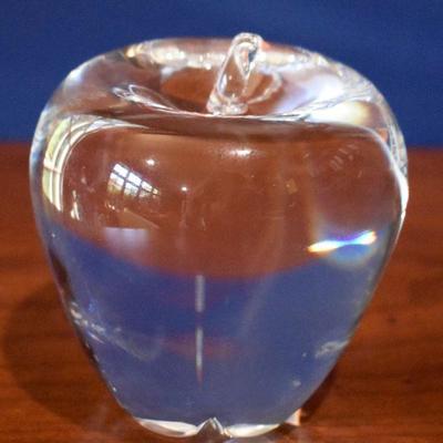Steuben crystal apple
