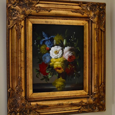 Small floral still life oil painting