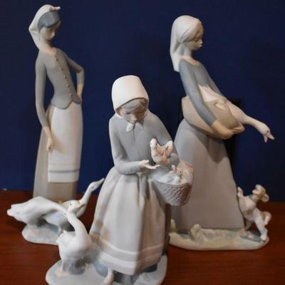 Lladro porcelain figurines