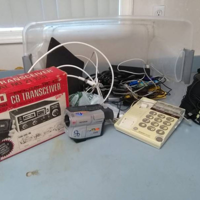 Vintage CB Radio, Large Button Phone and MORE.