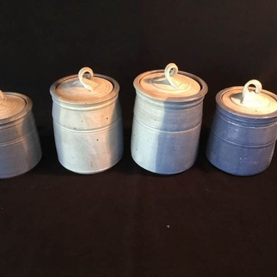 Custom Made Pottery Canisters