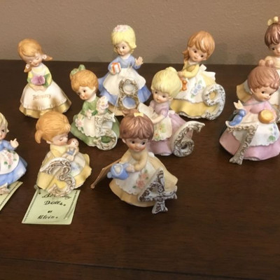 Vintage Kelvin Birthday Figurines (2-10)